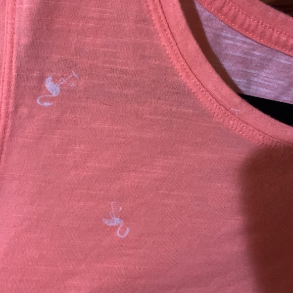 SO pink tank top with white flamingo - Picture 3 of 4